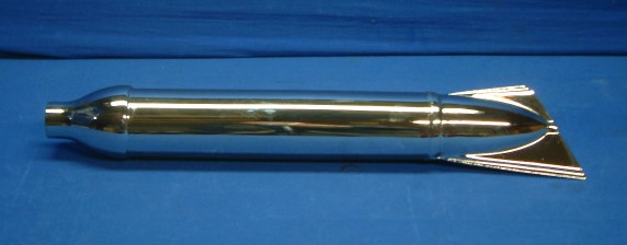 Auspufftopf R51/3,67,67/2,68 mit Einbuchtung (Fisch) links