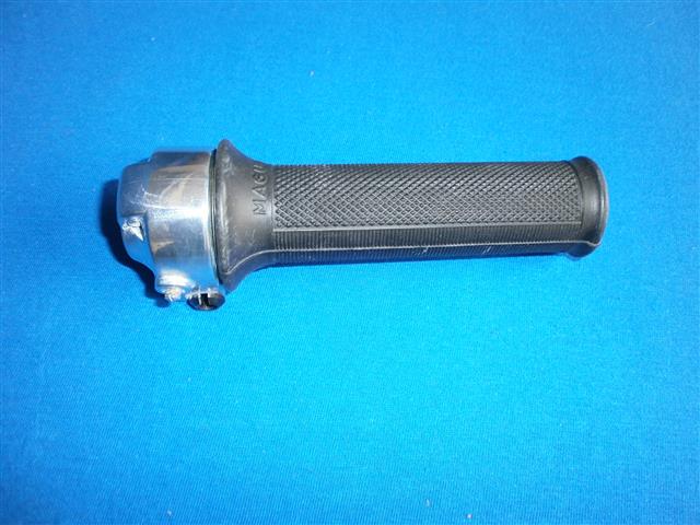 Gasgriff 1 zügig Gehäuse Alu poliert original  "Magura" verwendbar für R24,25,25/2,25/3,26,27