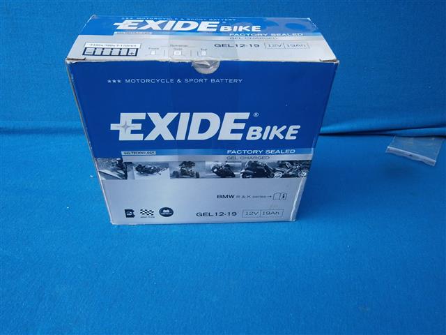 Batterie K.-Modelle ab 1993 und  4Ventil Boxer 12V 19AH Gel original Exide Gel